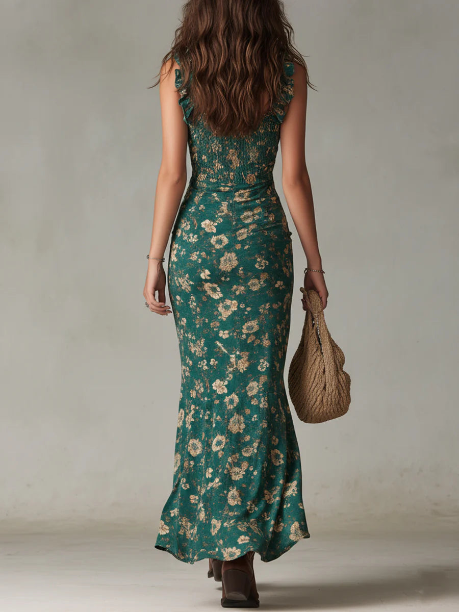 Glenda | Vestido Maxi Floral Boho