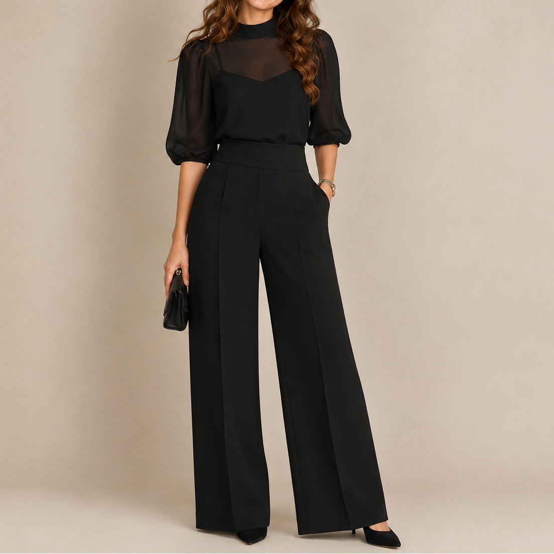 Nadie | Elegante Conjunto de Tres Piezas